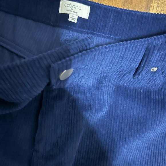 Cabana by Crown & Ivy Navy Blue Women’s Size 14 Navy Blue Corduroy Pants - Picture 2 of 6